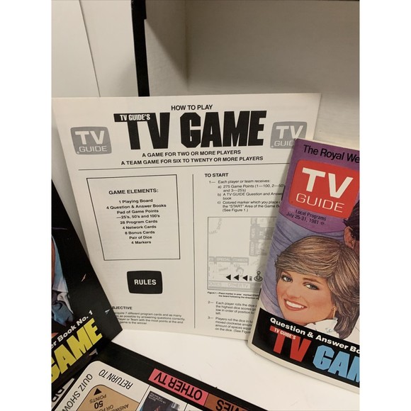 Vintage 1984 TV GUIDE'S TV Game in original box and complete - Picture 10 of 12